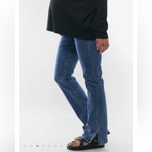 BAE THE LABEL | maternity split hem denim